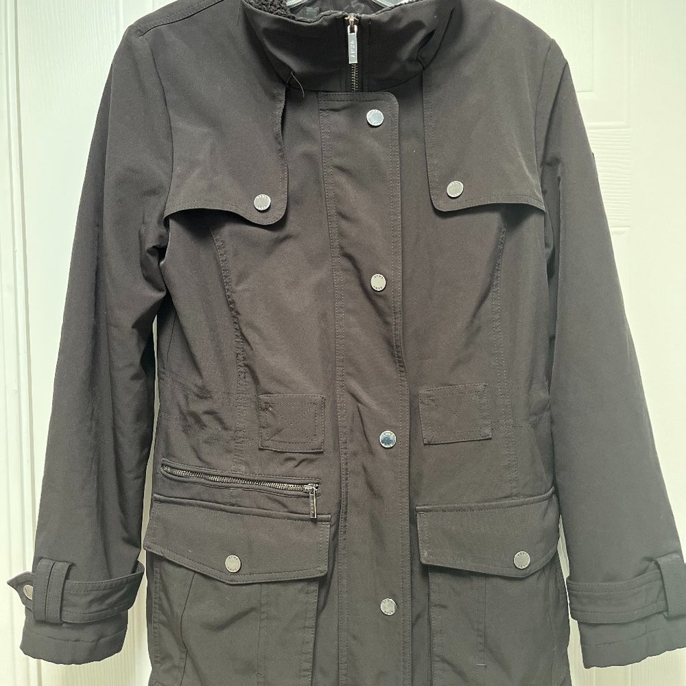 DKNY FAUX FUR WATER RESISTANT JACKET